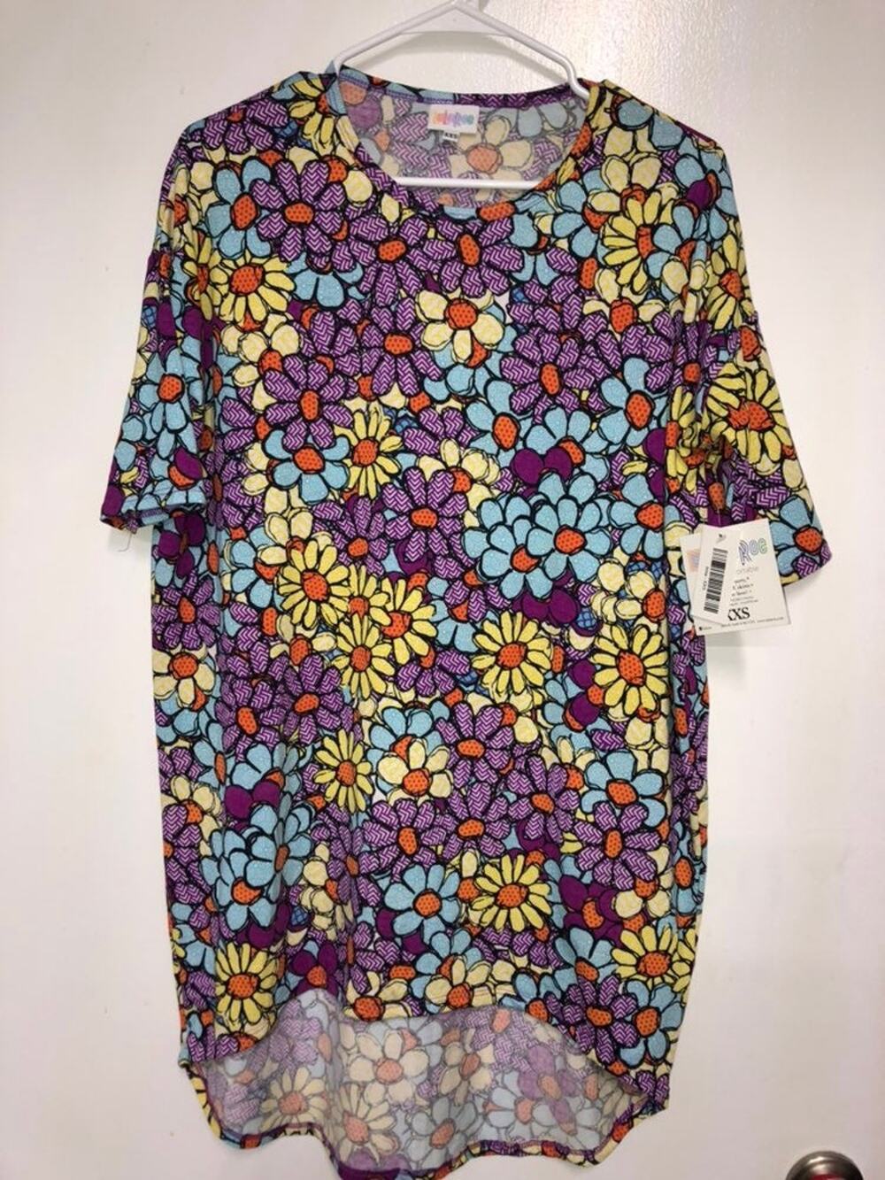 NWT LuLaRoe Irma Multi Color Daisies XXS